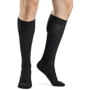 Sigvaris Well Being 186 Men's Casual Cotton 15-20 Knee High Compression Socks Black B