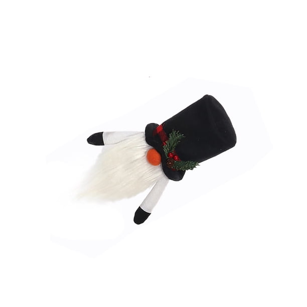 Bewildely Cubierta de botella de vino, muñeco sin rostro de felpa de Navidad, ropa a prueba de polvo, sombrero de cerveza de champán Universal, de Kits de decoración para fiestas Sombrero Bewildely HA068242-02