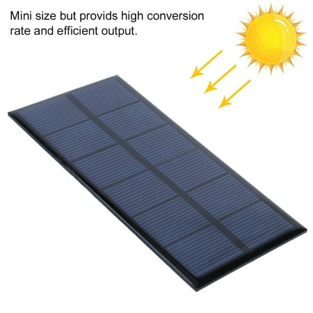 

Tebru Solar Panel Solar Cell Panel 1W 3V Portable Crystalline Silicon Solar Cell Panel Outdoor for DIY Power Charger Supply