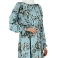 thumbnail image 4 of Beige - Sea Green - Floral - Crew neck - Fully Lined - Modest Dress - Refka, 4 of 5