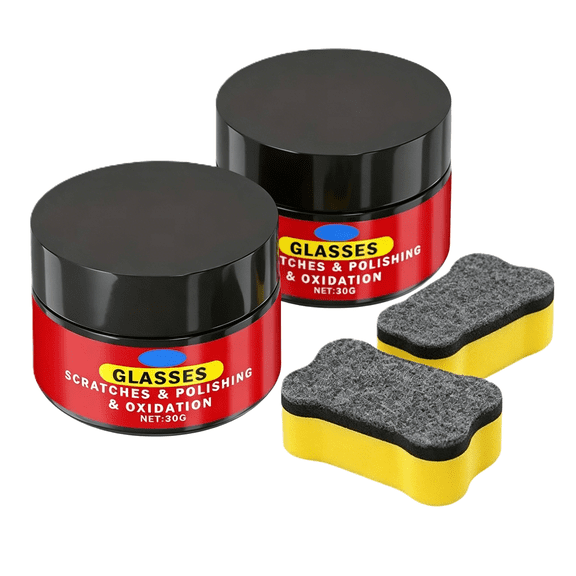 2Pcs Glass Scratch Polishing & Repair Compound, Windshield Scratch Remover For Windshield Scratch Repair And Daily Glass Scratch Restoration(RL)