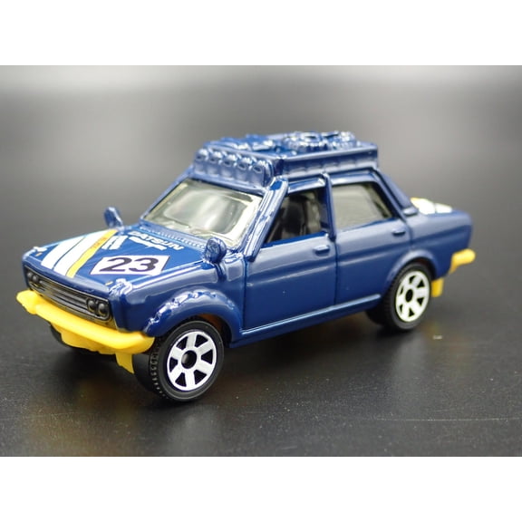 Open Box 1968-1973 DATSUN 510 RALLY BLUE 1:64 SCALE COLLECTIBLE DIORAMA DIECAST MODEL CAR