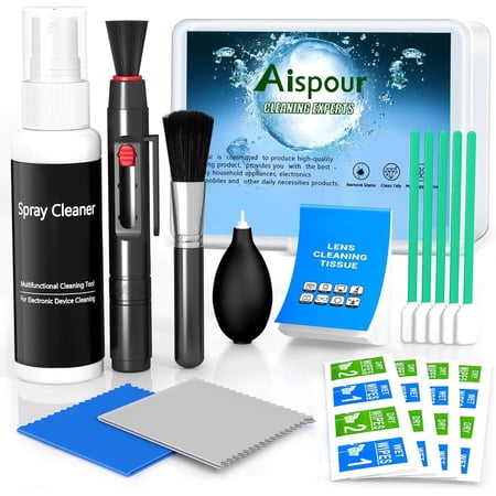 Camera Lens Cleaning Kit 10-in-1 Camera Cleaning Kit Camera Lens Cleaner and Camera Accessories Includes Lens Cleaning Kit/Lens Cleaner/Lens Cleaning Pen/Soft Brush