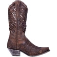 thumbnail image 2 of Dan Post Peek-A-Boo Brown Women's Western Boot, 2 of 7