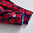 thumbnail image 6 of Ketyyh-chn99 Boys Girls Flannel Plaid Shirt Jacket Boys' Button-Down Shirts Cowboy Western Plaid Long Sleeve Toddler Kids Outfit Size for 12-18 Months,A, 6 of 7