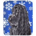 thumbnail image 2 of Carolines Treasures SC9583LCB Black Cocker Spaniel Red Snowflakes Holiday Glass Cutting Board Large 12H x 16W multicolor, 2 of 2
