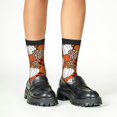 thumbnail image 4 of Fuzoiu Various Pumpkins Print Kids Socks For Boys Girls,Grip Crew Socks with Non Slip,Lightweight Stretch Crew Socks,Toddlers Crew Boot Socks, 4 of 5