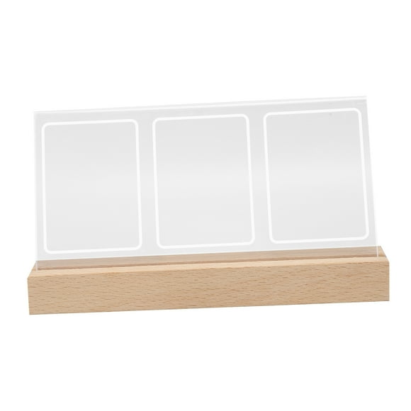 Instant Photo Frame, 3 Openings Shock Resistant Clear Acrylic Picture Frame for 3in Photo