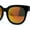 Black - Orange Mirror, variant on Womens Round Thick Horn Rim Color Mirror Boyfriend Sunglasses Black Blue Mirror