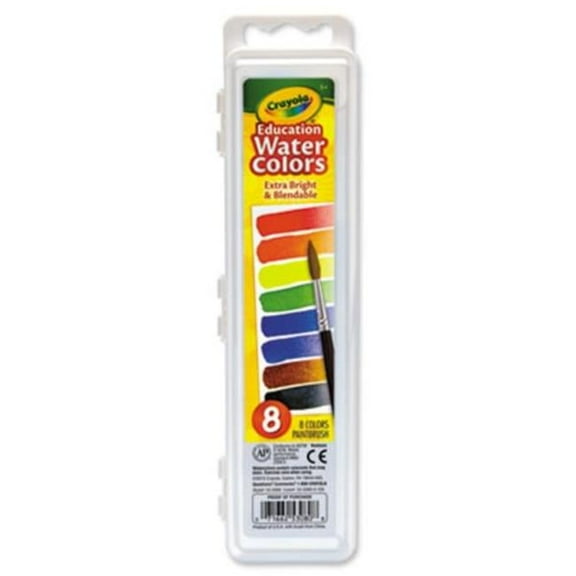 Crayola  Educational Water Colors Oval Pans, Multi Color