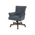 thumbnail image 1 of Megan Office Chair in Navy Fabric with Grey Wash Wood, 1 of 7