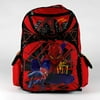 16" The Amazing Spiderman Backpack with Spidey in Web Throwing Position and Web Design All Over