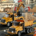 thumbnail image 7 of Boys Construction Dump Truck Toys, Alloy Realistic Excavator Pull Back Truck With Lights And Sounds, Construction Truck Toy For Kids Ages 3-8, Educational Engineering Toy With, 7 of 7