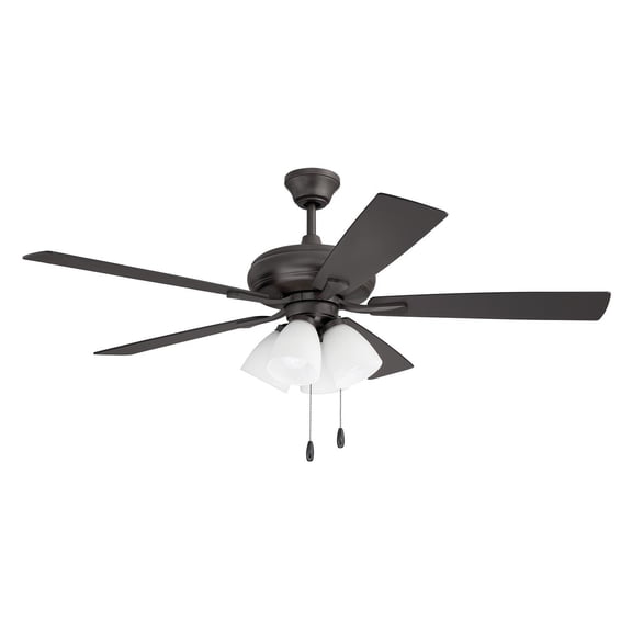 Eos Frost 4 Light 52 in. Classic Bronze Ceiling Fan w/ Light Kit Included
