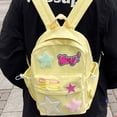 thumbnail image 4 of Multi-functional Y2k Backpack Large-capacity Nylon Student School Bag Anti-theft Lightweight School Backapck Teenagers beige, 4 of 6