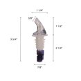 thumbnail image 2 of Excellante 1 1/8 oz, purple measured liquor pourer without collar, comes in pack of 12, 2 of 3