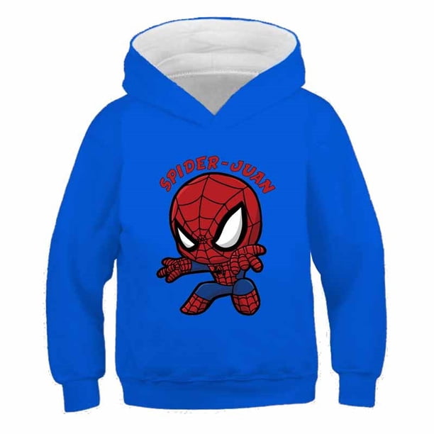 Marvel Avengers Spider-man Niños Niñas Sudaderas Venta caliente Algodón Niños pequeños Tops Animales Estampado de ropa para niños Hooded110CM zhangmengya CONDUJO
