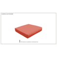 thumbnail image 2 of Cover for Ottoman Cushions 6 inches thick in Tangerine, 2 of 3