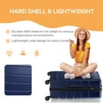thumbnail image 6 of Aidoly 28 Inch Luggage with TSA Lock, Hard Shell Suitcase with Spinner Wheels, Expandable Luggage, Blue, 6 of 9