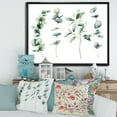 thumbnail image 2 of Designart 'Green Eucalyptus Plant Branches I' Traditional Framed Canvas Wall Art Print, 2 of 5