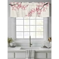 thumbnail image 4 of Country Cherry Blossoms Valances for Windows, Rod Pocket Kitchen Valance Curtains - Soft & Washable Small Window Treatment for Living Room,&nbsp;Bathroom, Pink Flower , 42x12 Inch, 1 Panel, 4 of 9