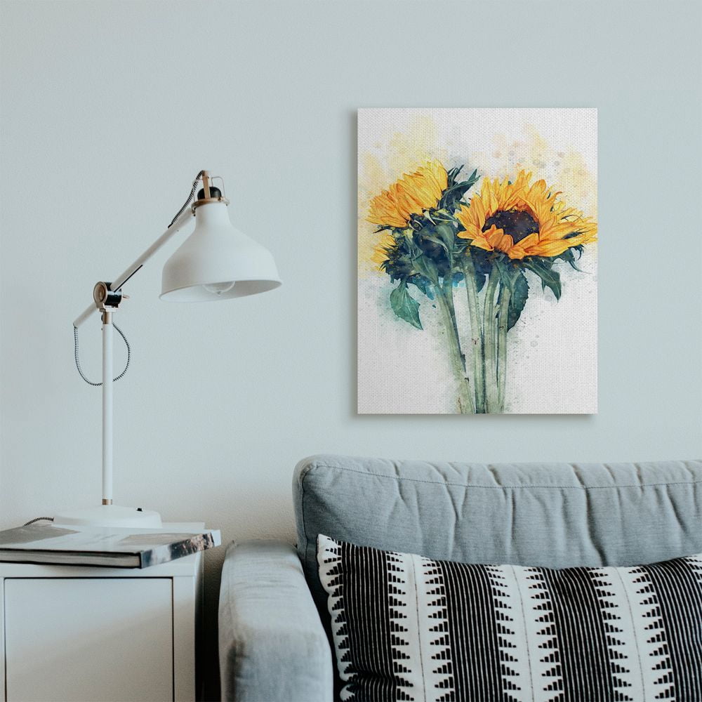 Stupell Industries Sunflower Assortment with Watercolor Accent Designed by Ziwei Li