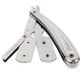thumbnail image 5 of Parker SR1 Droit Razor Ensemble - Comprend 100 % Brosse Blaireau Pur, Support de Rasage Chrome de Luxe, Parker SR1 Shavette Razor et 100 Parker Lames Demi-Premium Razor, 5 of 5