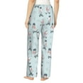 thumbnail image 3 of Naloa Poodle Playing Skateboard Print Women’s Ultra-Soft Comfy Pajama Lounge Pants with Pockets & Drawstring, 3 of 8