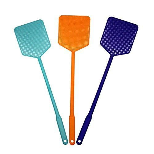 FLY SWATTER Plastic Bug Mosquito Insect Killer Telescopic 2 PACK EXTENDABLE 