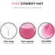 thumbnail image 4 of Sombrero de vaquero 4E's Novelty Pink con plumas para mujer, 4 of 9