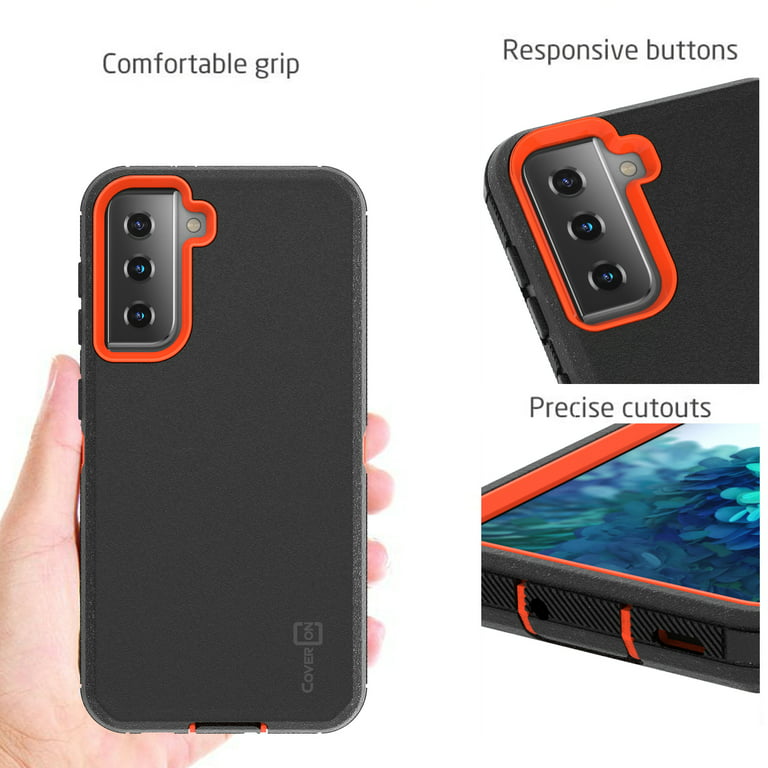 for Samsung Galaxy S30 S21 5G Phone Case Dual Layer Full-Body Rugged Clear  Back Case Drop Resistant Shockproof Case with Built In Screen Protector