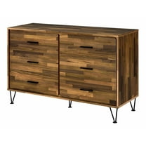 ACME Hestia 6-Drawer Wooden Dresser in Walnut Finish