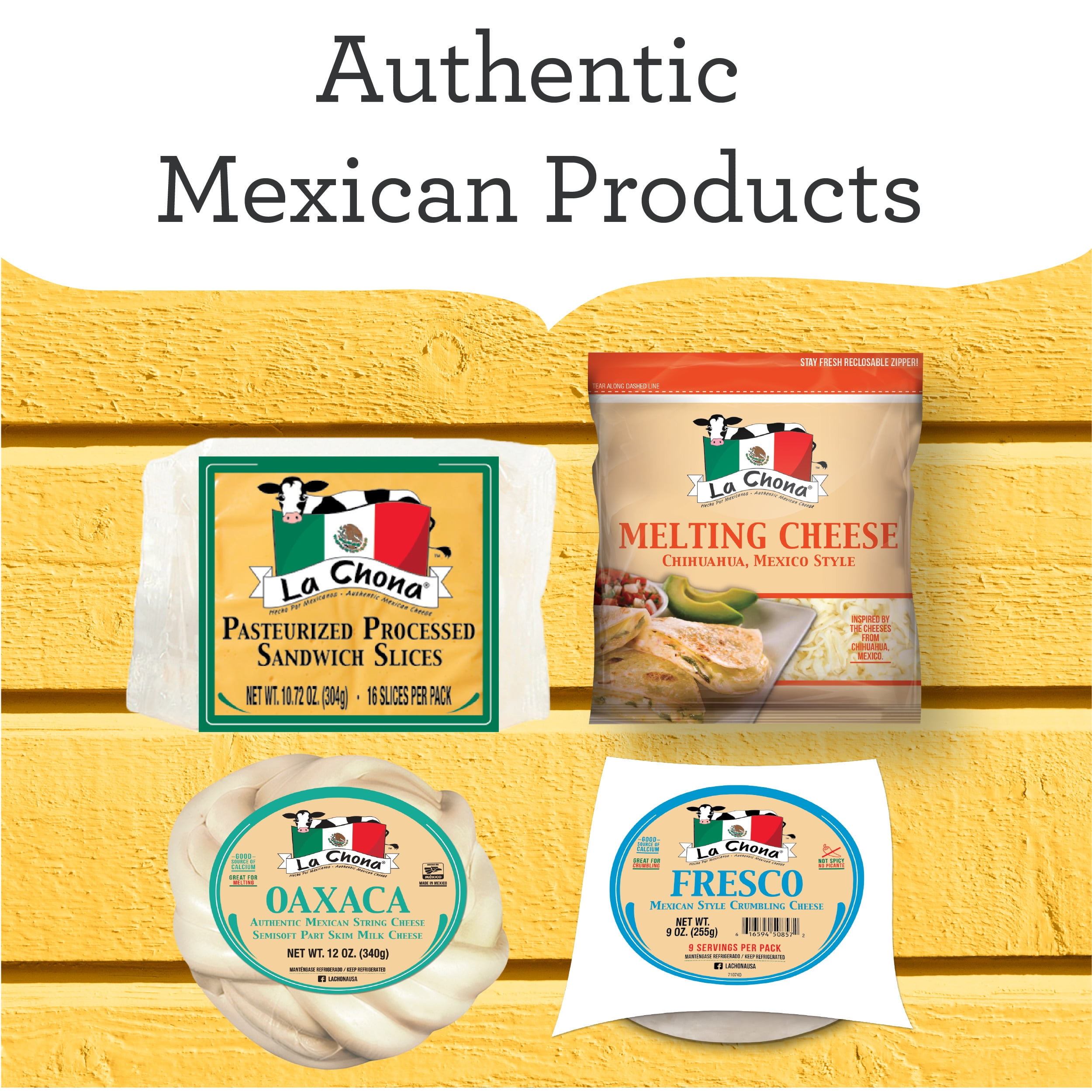 La Chona Cotija Mexican Style Grated Cheese 16 oz. Bag, Refrigerated.