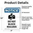 thumbnail image 2 of (2 Pack) Do Not Block Mailbox Sign, 2 of 7