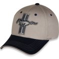thumbnail image 2 of Ford Mustang Tri-Bar Gray and Blue Cotton Hat - Adult, 2 of 6