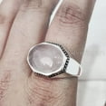 thumbnail image 5 of Rose Quartz Mans Ring, Natural Rose Quartz ring, Silver Jewelry, 925 Silver Ring, Birthday Gift, Heavy Mens Ring, Arabic Design, Ottoman Style Ring, Christmas, Turkey Mens Signet Ring, 5 of 6