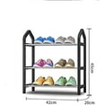 thumbnail image 3 of Porte-chaussures en Métal Naturel Simple Cadre Principal de Rangement de Porte-Chaussures Multifonctions Étagère de Rangement, 3 of 6