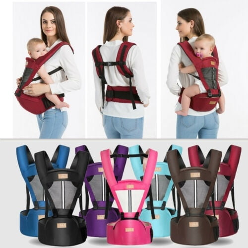 Ergonomic Design Infant Sling Convertible with Breathable HUIMO Baby Carrier 