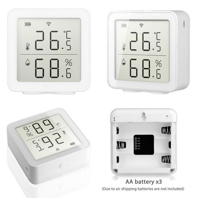 AoHao WiFi Hygrometer Thermometer Wireless Temperature Humidity Monitor  with App Alerts Indoor Outdoor Sensor Compatible with Alexa Google  Assistant for Home Greenhouse Cellar 