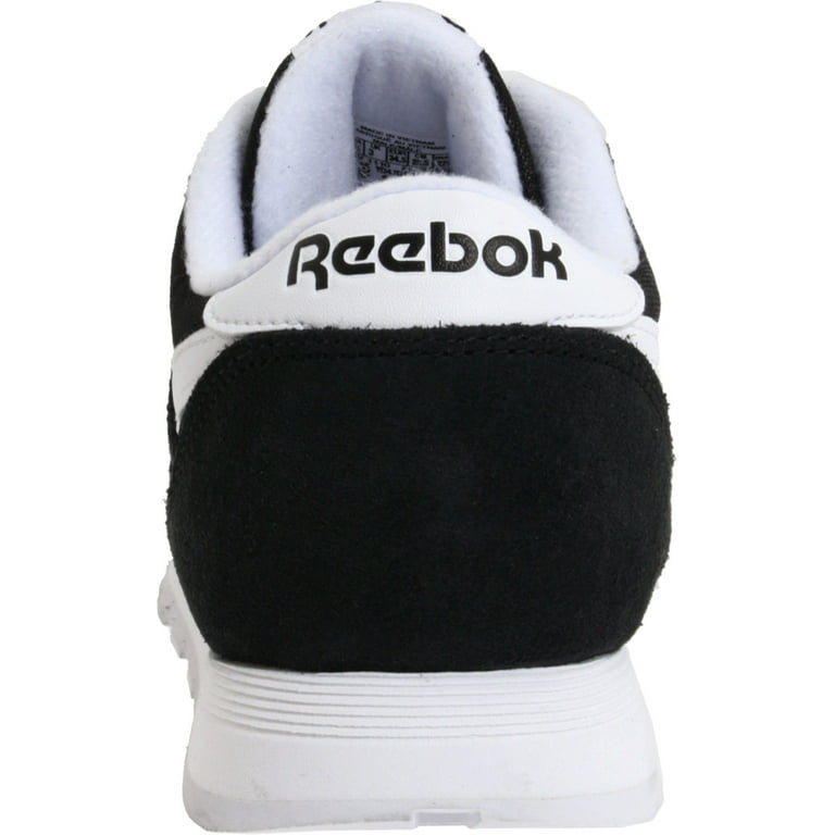 Reebok J21506 Kids Classic Nylon Fashion Black White Sneaker 6.5 M US Big Kid