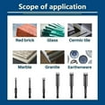 thumbnail image 5 of 6-12Mm Hex Handle Vacuum Brazed Diamond Dry Drill Bits Hole=Saw Cutter For Ceramic Tile Marble Concrete Drilling Tools Accessory 12Mm Fangkenuo, 5 of 9