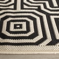 thumbnail image 3 of Safavieh Courtyard Holly Geometric Indoor/Outdoor Runner Rug, Sand/Black, 2'3" x 14', 3 of 12