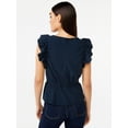 thumbnail image 5 of Free Assembly Women's Sleeveless Ruffle Top, 5 of 6