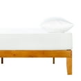 thumbnail image 3 of Crown Comfort 12" Classic Solid Wood Platform Bed Frame Natural Pine Queen Wood Finish, 3 of 5