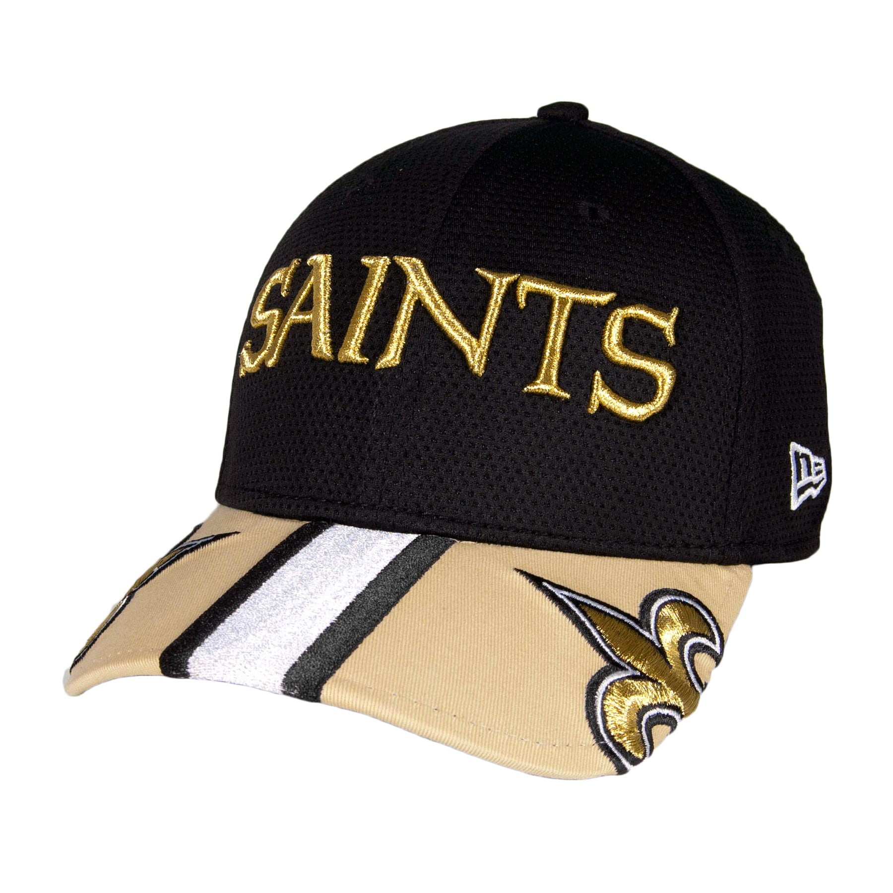 saints flex fit hats