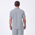 thumbnail image 5 of Kalauyu Mens Short Sleeve Golf Shirts Turn Down Collared with Button Casual Breathable Golf Summer Tops, 5 of 5