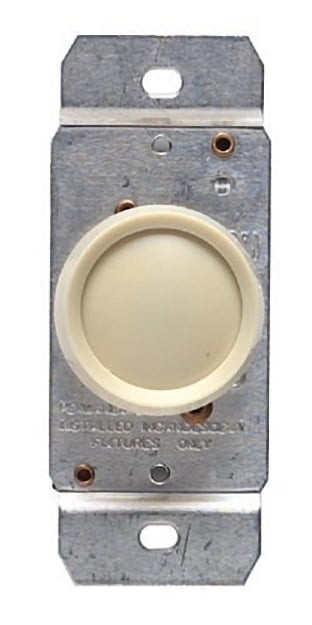 Leviton Ivory 3-Way Rotary Push ON OFF Light Dimmer Switch 600W 6683-I by Leviton