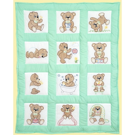 - Stamped White Quilt Blocks, 9