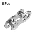 thumbnail image 3 of Uxcell 8 Pcs Maillons de Vélo Manquants 10 Vitesses Maillons de Chaîne en Acier Réutilisables Argent, 3 of 7