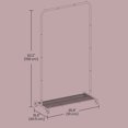thumbnail image 5 of LEDREM Garment Rack, Closet Organizer with Shoe Storage, 110lb Capacity for Bedroom, Gray, 5 of 5